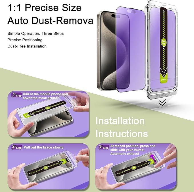 9H Tempered Glass, Anti-Glare, Full Coverage, Anti-Fingerprint, Auto Dust - Image 3