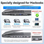 USB C Adapter HDMI USB Multiport Hub, 8 in 2 Accessories - Image 4