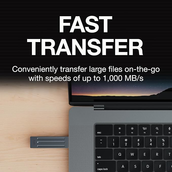 Seagate Ultra Compact 2TB, Portable SSD, USB 3.2 Gen2, IP54 Water Dust and 3m - Image 6