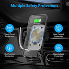 Wireless Car Charger, Auto-Clamping Car Mount 15W/10W/7.5W Fast Charging Air - Image 3