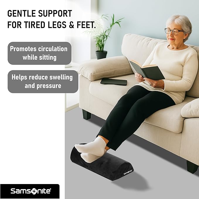 Samsonite Foot Rest for Under Desk at Work – Ergonomic Foot Stool for Couch – - Image 4