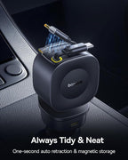 Baseus 163W Retractable Car Charger USB C Fast Charging, PrimeTrip VR2 Max 4 in - Image 7