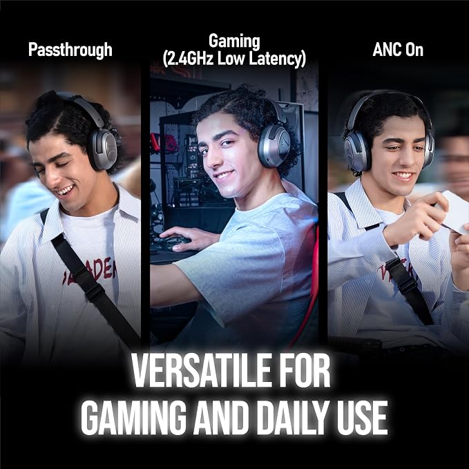 OXS Storm A2 Wireless Gaming Headset, Active Noise Cancellation, Over Ear - Image 3