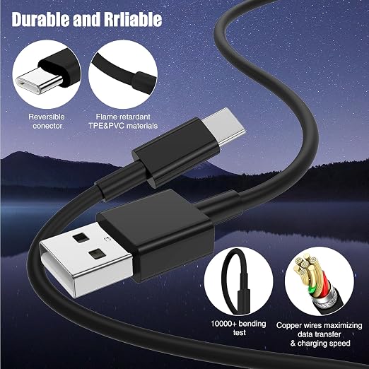 3-Pack Black USB A to USB C Cable，USB to USB C Car Carplay Cable - Image 7