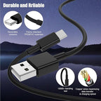 3-Pack Black USB A to USB C Cable，USB to USB C Car Carplay Cable - Image 7