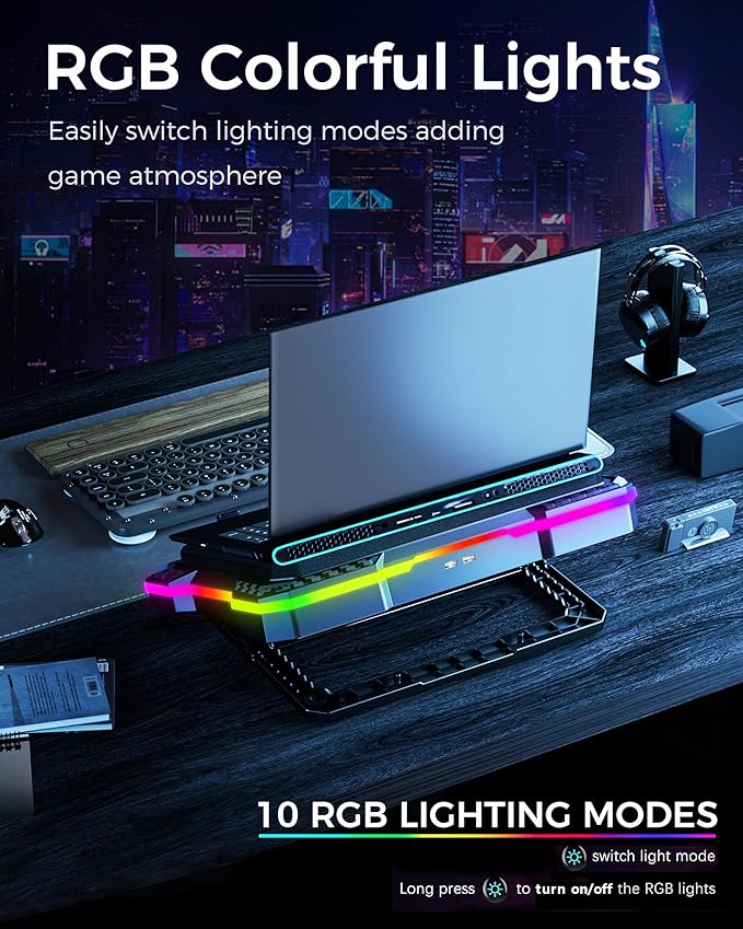 KeiBn Gaming Laptop Cooling Pad, Laptop Cooler - Image 3