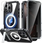 Magnetic & Stand for iPhone 16 Pro Max Case Built-in Privacy Screen Protector by Unknown