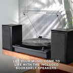 Victrola Montauk Vinyl Record Player, 3-Speed Belt Driven Turntable - Image 5