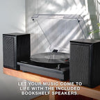 Victrola Montauk Vinyl Record Player, 3-Speed Belt Driven Turntable - Image 5