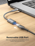 JSAUX USB C to USB 3.0 Adapter, USB C Male to USB Female OTG Cable Adapter - Image 3