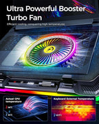 KeiBn Gaming Laptop Cooling Pad, Laptop Fan Cooling Pad - Image 2