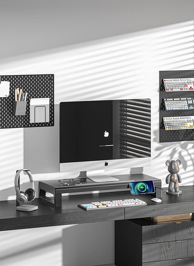 Computer monitor stand Laptop Desk Shelf & Monitor Riser ，21.6 inches long desk - Image 2