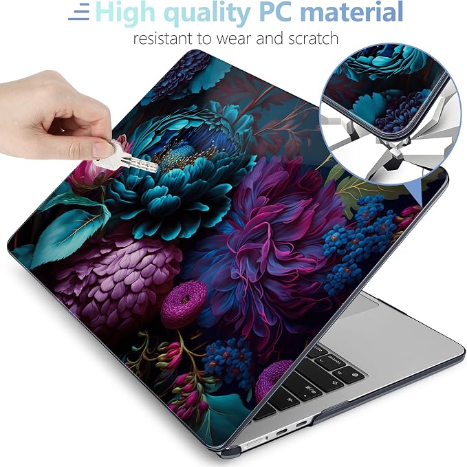 MEEgoodo Case for M4/M3/M2 MacBook Air 13.6 inch Case 2025 2024 2022, Fit Model - Image 3