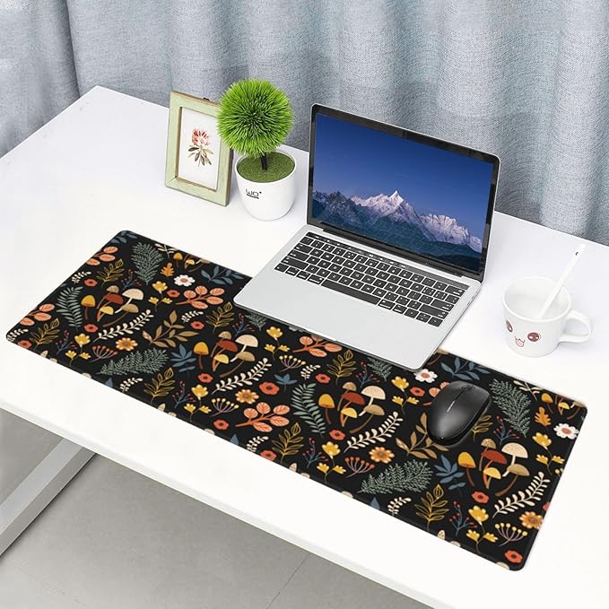 Gaming Mouse Pad Floral Desk Mat, Botanical Mouse Pad, Vintage Desk Mat - Image 6