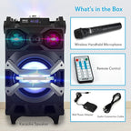Pyle 500 Watt Portable BT Connectivity Karaoke Speaker System - Image 8