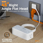 5FT Flat Extension Cord, TESSAN Surge Protector Power Strip - Image 7