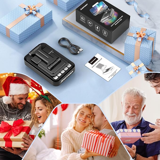 JTEMAN Gifts for Men Women Phone Stand Bluetooth Speaker - Image 8