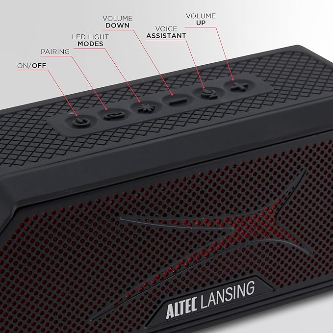 Altec Lansing Magnetic Bluetooth Speaker HYDRAJOLT 2.0, Waterproof IP67 - Image 4