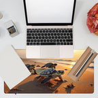 Large Gaming Mouse Pad for Desk, Baby Turtles On Beach Desk Mat, Cute Sea - Image 7