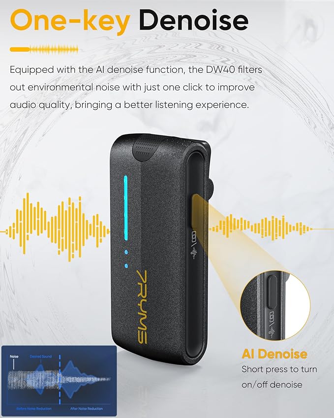 7RYMS iRay DW40 Wireless Lavalier Microphone System - Image 6