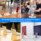 AboveTEK Laptop Lock, Tablet Lock Security Cable, 2 Keys Sturdy Steel iPad - Image 2