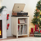 Record Player Stand with Vinyl Record Storage Holds up to 160 Albums, Large - Image 4