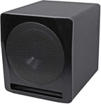 Rockville APM10B Active Studio Subwoofer in Black, MDF Wood, RCA/XLR/Optical by Rockville
