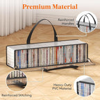 Lifewit CD Storage Bags, Front Window Zipper Design, Stackable Media Organizer - Image 5
