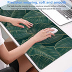 Green Desk Mat Monstera Palm Leaf Mouse Pad Large Gaming Mouse Pad XL Full Desk - Image 4