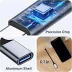 USB C to USB 3.0 Adapter, Type C Male to USB Female OTG Cable Thunderbolt3 to - Image 3