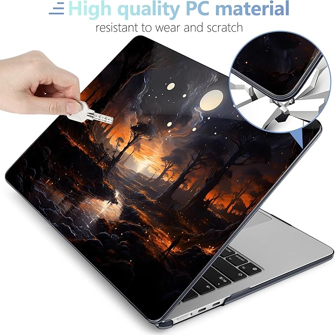 MEEgoodo Case for M4/M3/M2 MacBook Air 13.6 inch Case 2025 2024 2022, Fit Model - Image 4