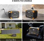 Pecron E500LFP Portable Power Station, 576Wh LiFePO4 Battery, 600W AC Outlets - Image 9