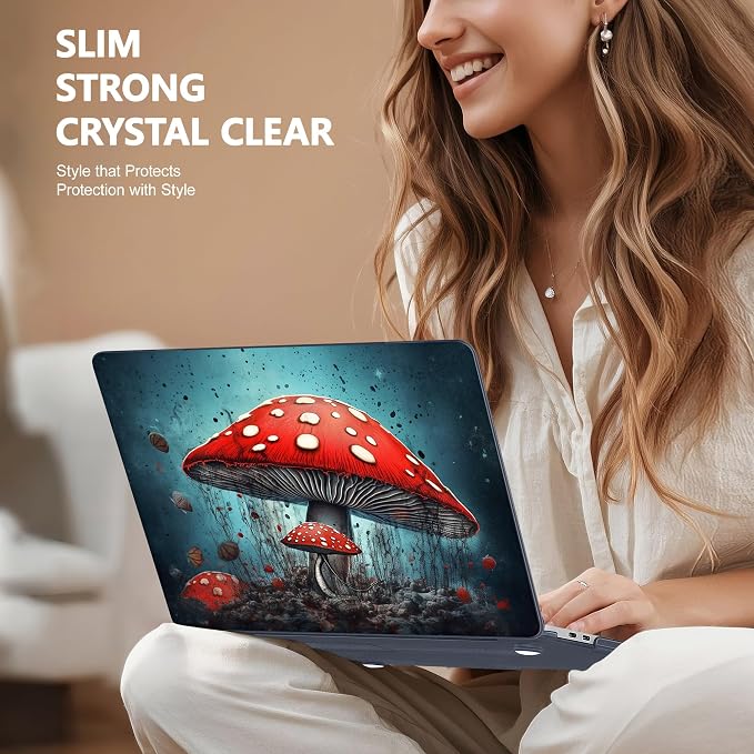 May Chen for New MacBook Pro 13 Case 2022 2020 Release, Plastic Crystal Hard - Image 4