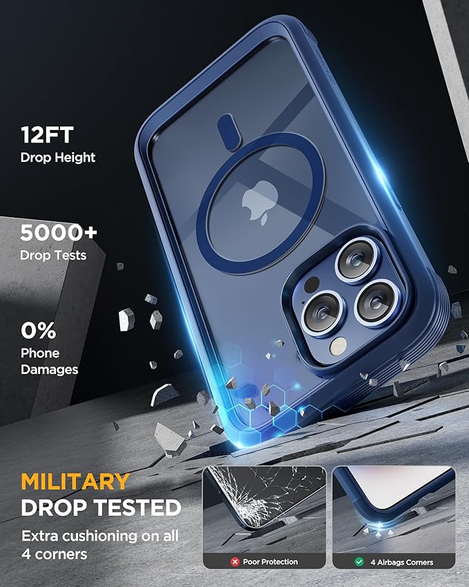 Miracase Magnetic for iPhone 12 Pro Max Case Full-Body Phone case - Image 4
