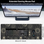 Phase of The Moon Desk Mat, Large Moon Phase Changes Gaming Keyboard Mouse Pad - Image 2