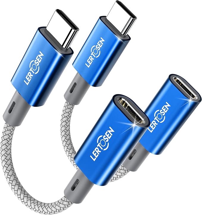 2 Pack Lightning to USB C Adapter, Lightning Female to USB C Male Cable Adapter by LERTOSEN