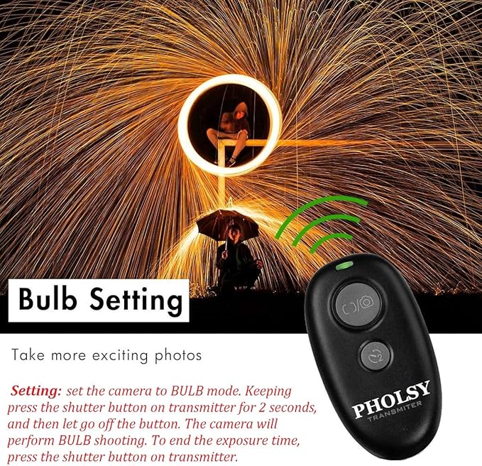 PHOLSY Wireless Shutter Camera Remote Release Control - Image 5
