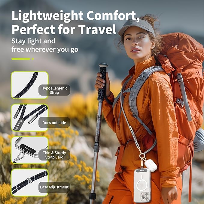 SWITCHEASY 6mm Adjustable Crossbody Phone Strap Compatible - Image 5