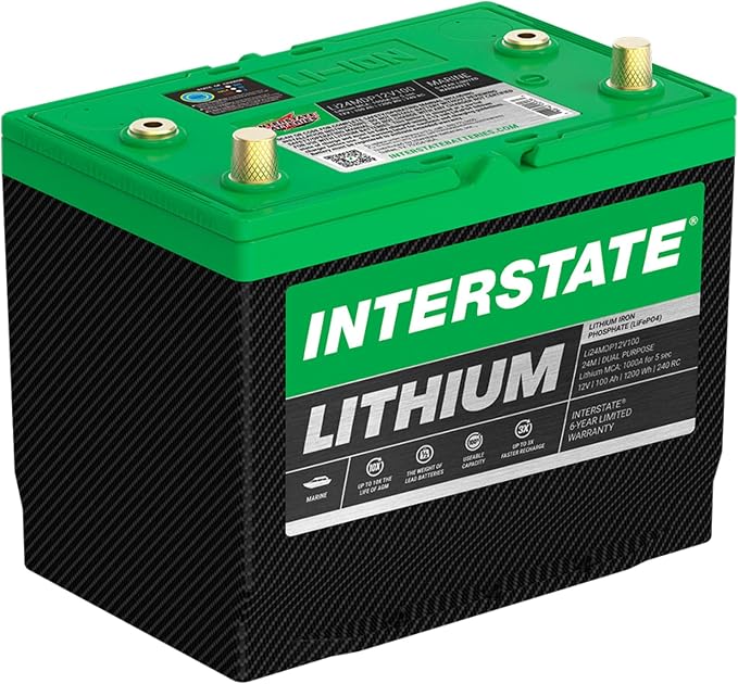 Interstate Batteries 12V 100Ah Group Size 24M Lithium Marine Dual Purpose Deep - Image 6