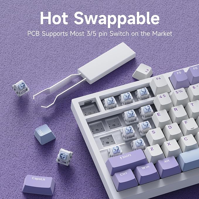 Ajazz AK820 75% Wired Gasket Mechanical Gaming Keyboard - Image 5