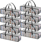 Lifewit CD Storage Bags, Front Window Zipper Design, Stackable Media Organizer by Lifewit