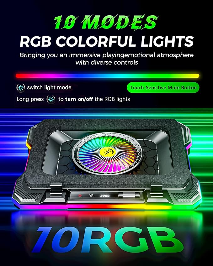ChillCore RGB Gaming Laptop Cooling Pad - Image 3