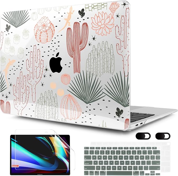 MEEgoodo for MacBook Air 13 inch Case 2021 2020 2019 2018 Released A2337 M1 by MEEgoodo