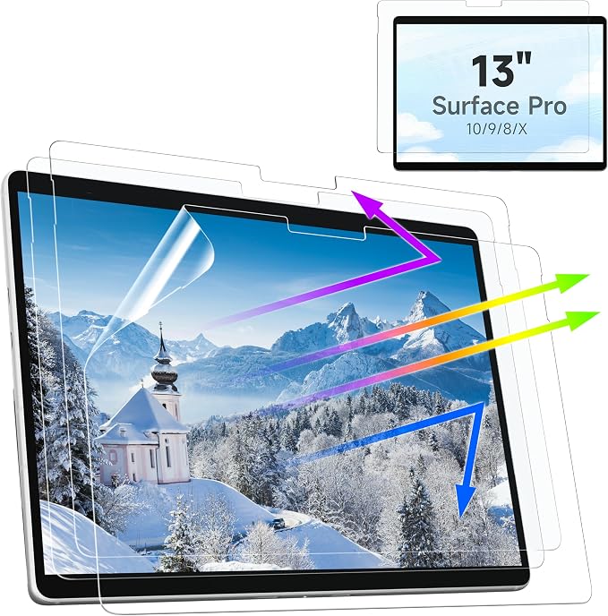 3 Pack Paper Screen Protector for Surface Pro 11/10/9/8/X -13 Inch, Draw and by MaoYeye
