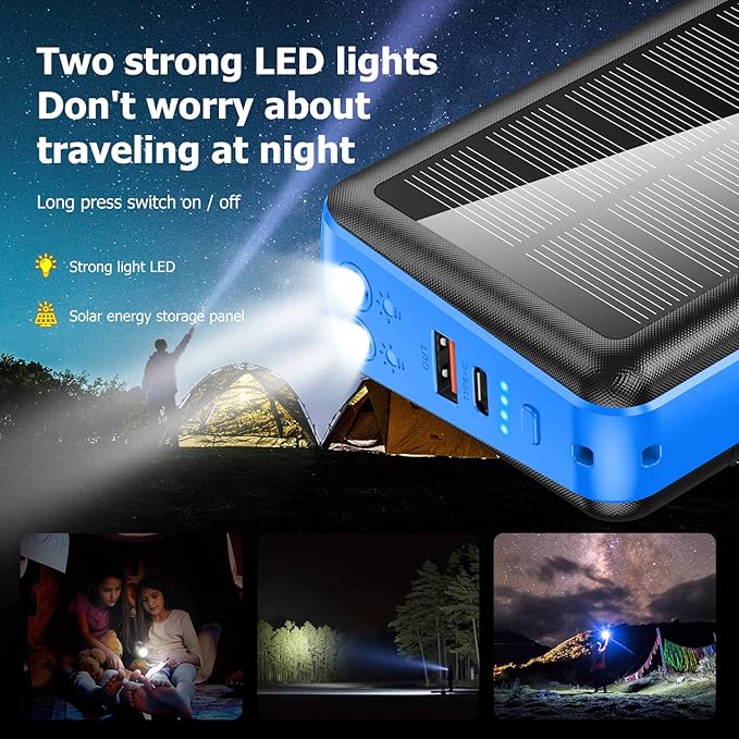 Portable Charger with Built in Cable and Wall Plug 50000mAh PD30W Fast Charging - Image 4