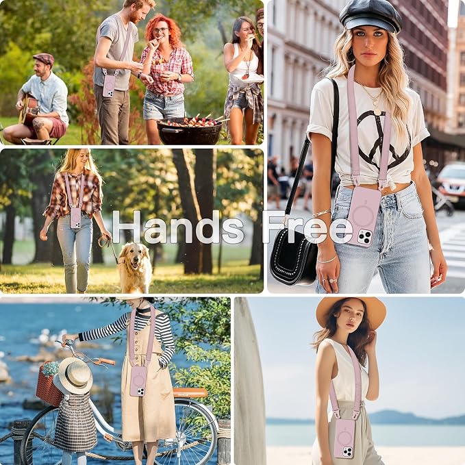 for iPhone 16 Case with Lanyard, Crossbody Phone Case with Neck Strap Adjustable - Image 6