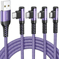 AINOPE 4-Pack USB C Cable, 3.1A C Charger Cable Fast Charging, Right Angle Type by AINOPE10yearsforphoneaccessories