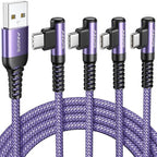 AINOPE 4-Pack USB C Cable, 3.1A C Charger Cable Fast Charging, Right Angle Type by AINOPE10yearsforphoneaccessories
