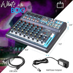 Pyle 8 Channel Bluetooth Studio Mixer - Image 7