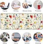 Wild Flowers Large Mouse Pad, Gaming Keyboard Desk Pad, Extended Mouse Mat - Image 7